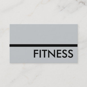 Affärskortet Modern Grått Professionell Fitness Visitkort