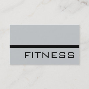 Affärskortet Modern Grått Professionell Fitness Visitkort
