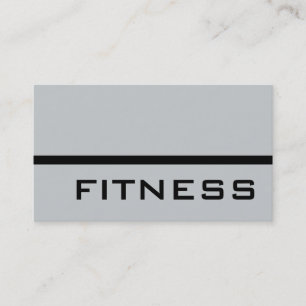 Affärskortet Modern Grått Professionell Fitness Visitkort