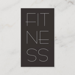 Affärskortet Modern Grått Professionell Fitness Visitkort