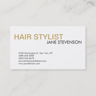 Affärskortet Modern Hair Stylist Professionell Visitkort