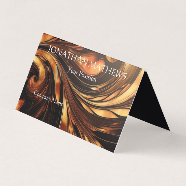 Affärskortet Modern I Abstrakt 4 Visitkort (Framsida)