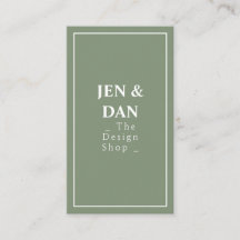 Affärskortet Modern Insida Designer