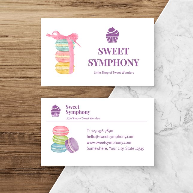 Affärskortet Modern Lavender Sweet Symphony Visitkort (Skapare uppladdad)