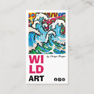 Affärskortet Modern Lodrät Visitkort