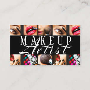 Affärskortet Modern make-up Artist Cosmetology Visitkort