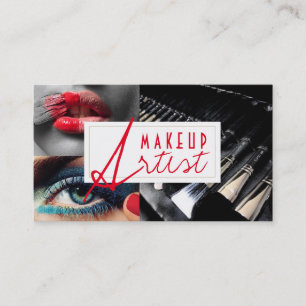 Affärskortet Modern makeup Artist Cosmetology Visitkort