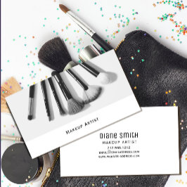 Affärskortet Modern makeup Artist med pensel Visitkort