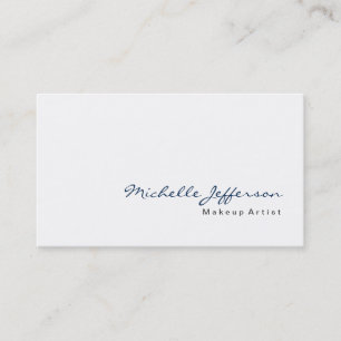 Affärskortet Modern Makeup Artist White Snyggt Visitkort