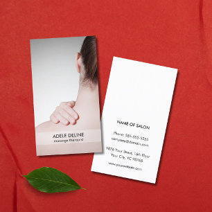 Affärskortet Modern massage Therapist Visitkort