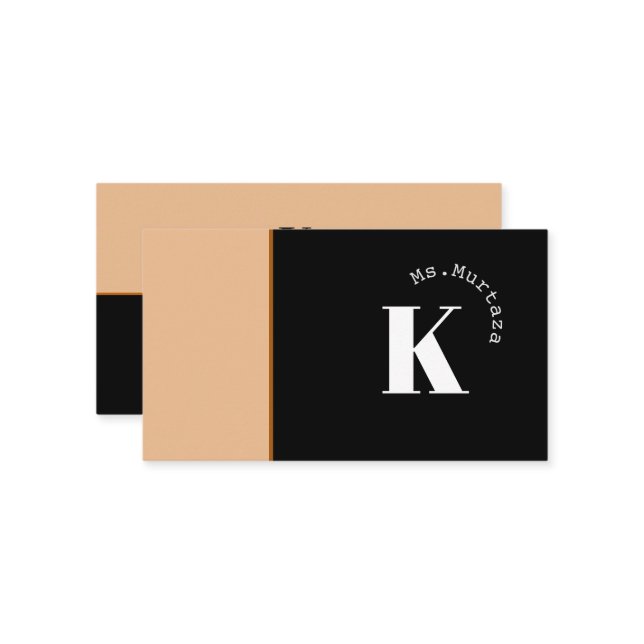 Affärskortet Modern minimal Elegant Visitkort (Fram/Back In Situ)