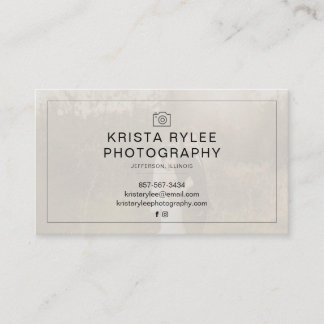 Affärskortet Modern minimalistisk fotografi Visitkort