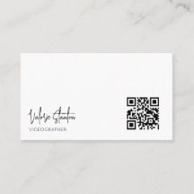 Affärskortet Modern minimalistisk QR-kod