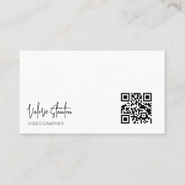 Affärskortet Modern minimalistisk QR-kod Visitkort