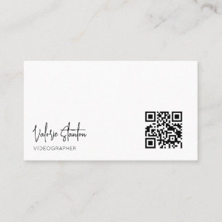 Affärskortet Modern minimalistisk QR-kod Visitkort