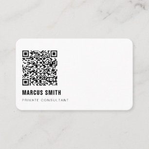 Affärskortet Modern minimalistisk QR-kod Visitkort