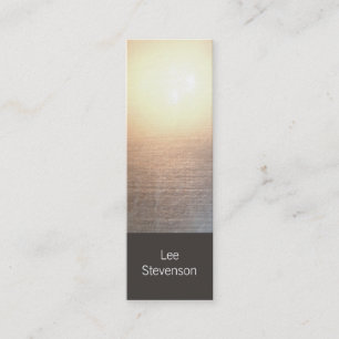 Affärskortet Modern minimalistiskt Zen Glow Mini Visitkort