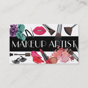 Affärskortet Modern och Professionell Makeup Artis Visitkort