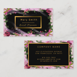 Affärskortet Modern Party Guld lägger till Text Visitkort