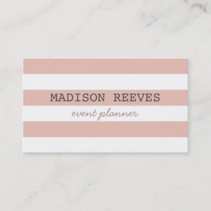 Affärskortet Modern Peach och White Bold Rand Visitkort