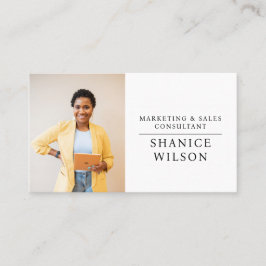 Affärskortet Modern Professionell Business Photo Visitkort