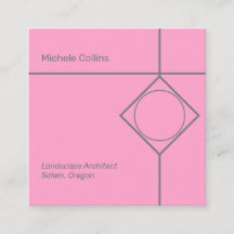 Affärskortet Modern Professionell Elegance Square