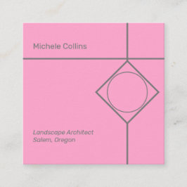 Affärskortet Modern Professionell Elegance Square Fyrkantigt Visitkort