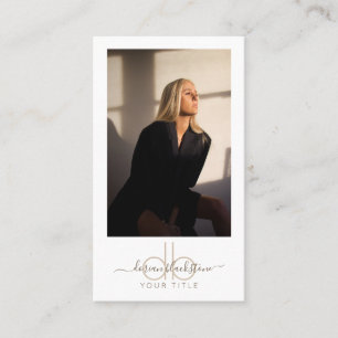 Affärskortet Modern Professionell Photo Visitkort