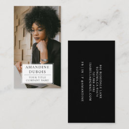 Affärskortet Modern Professionell Photo Visitkort