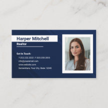 Affärskortet Modern Professionell Realtor Photo
