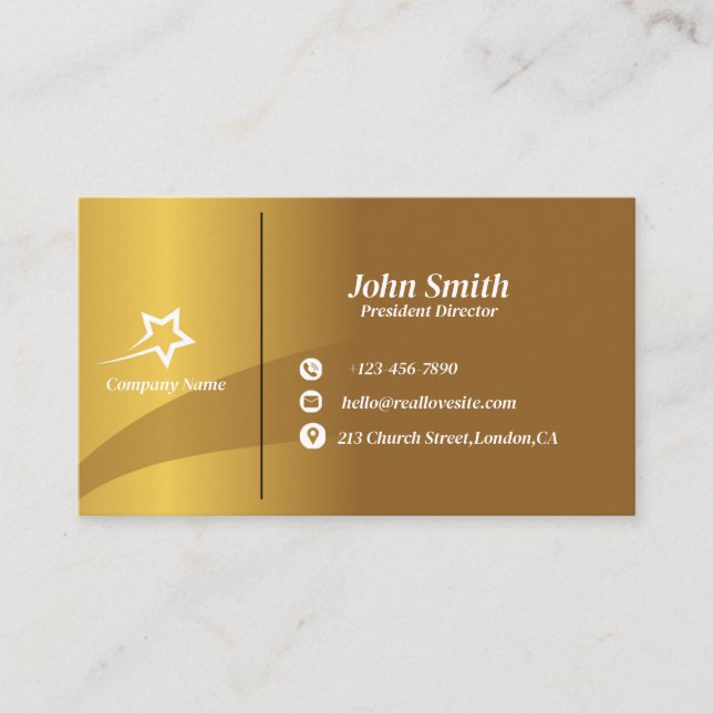 Affärskortet Modern Professionell Visitkort (Framsida)