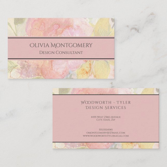 Affärskortet Modern Professionell Visitkort (Fram/baksida)