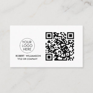 Affärskortet Modern QR-kod med Anpassningsbarnas L Visitkort