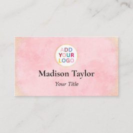 Affärskortet Modern QR-kod med Logotyp - Anpassnin Visitkort