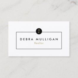 Affärskortet Modern Real Gods Logotyp Visitkort