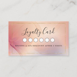 Affärskortet Modern Salon Spa Loyalty 5 Visitkort