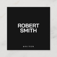 Affärskortet Modern Simple Black and White