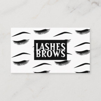 Affärskortet Modern snedstreck och brows Visitkort