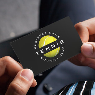 Affärskortet Modern Tennis Klubb Logotyp Visitkort