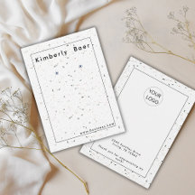 Affärskortet Modern Terrazzo Logotyp Earring Visni