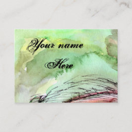 Affärskortet Modern vattenfärg, Anpassade Visitkort