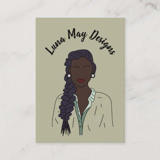 Affärskortet Modern Visning för den judiska  Chef Visitkort (Framsida)