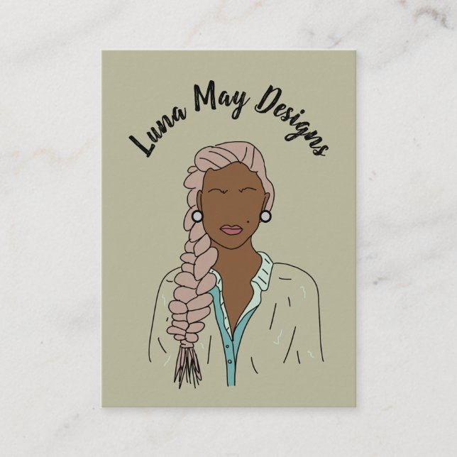 Affärskortet Modern Visning för den judiska  Chef Visitkort (Framsida)