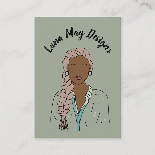 Affärskortet Modern Visning för den judiska  Chef Visitkort (Framsida)