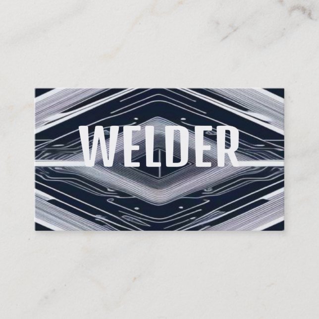 Affärskortet Modern Welder Visitkort (Framsida)