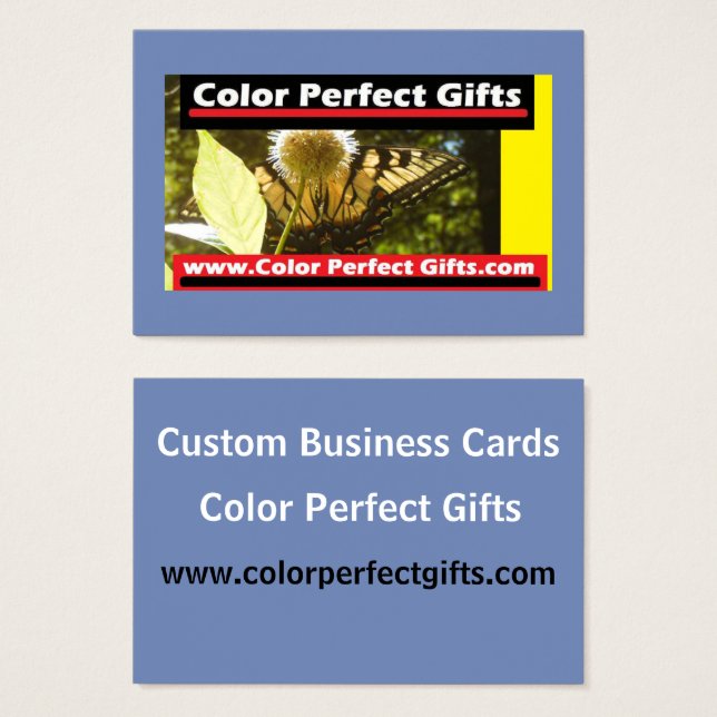 Affärskortet Monarch Advertisement Demo Visitkort (Framsida & baksida)