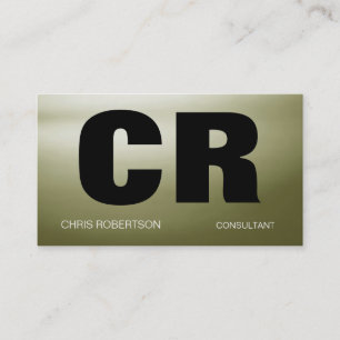 Affärskortet Monogram Contemporary Chic Visitkort