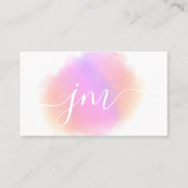 Affärskortet Monogram Rosa Vit
