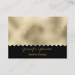 Affärskortet mönster Juvelry Design Gold Foil Visitkort
