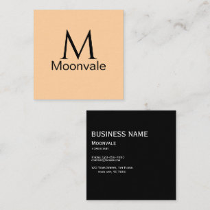 Affärskortet Moonvale Elegant Square - Minimalist